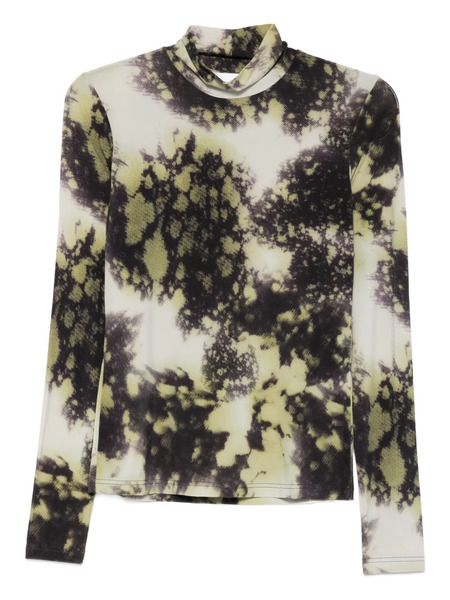  Christian Wijnants Tugal Printed Roll-neck Top - Green 