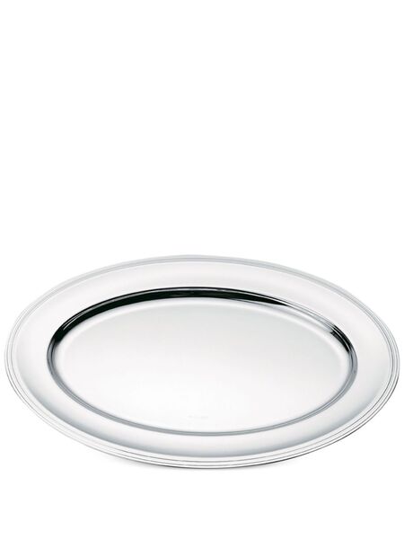  Christofle Albi Oval Platter (45cm) - Silver 