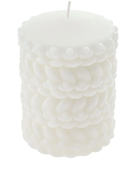  Christofle Babylone Braided Wax Candle - White 