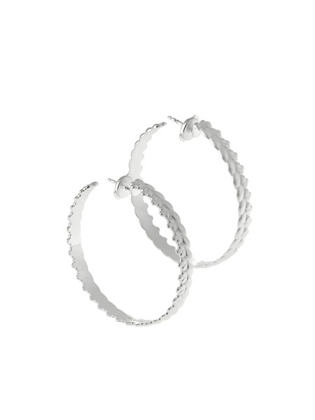  Christofle Babylone Hoop Earrings - Silver 