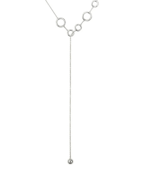  Christofle Idole Five-ring Rope Necklace - Silver 