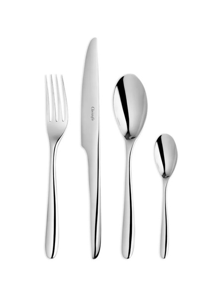  Christofle L'âme Flatware Set (set Of 24) - Silver 