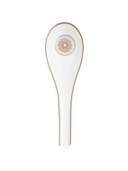  Christofle Malmaison Impériale Floral Porcelain Spoon - White 