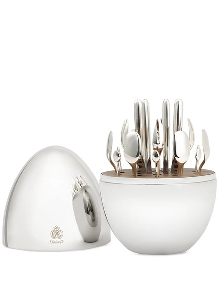  Christofle Mood Party 24-piece Flatware Set (six-person Setting) - Silver 