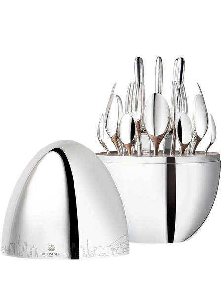  Christofle Mood Skyline Japan 24-piece Flatware Set (six-person Setting) - Silver 