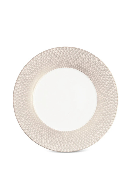  Christofle Patterned Porcelain Underplate - Neutrals 