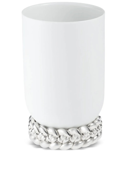  Christofle Small Babylone Vase (19cm) - White 