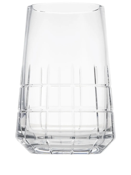  Christofle Small Graphik Crystal Vase - White 