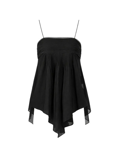  Christopher Esber Anemoni Cami Pleated Top - Black 