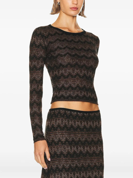  Christopher Esber Bateau-neck Long Sleeve Top - Brown 