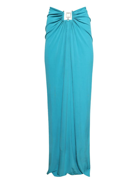  Christopher Esber Bezel Quartz Ruched Skirt - Blue 