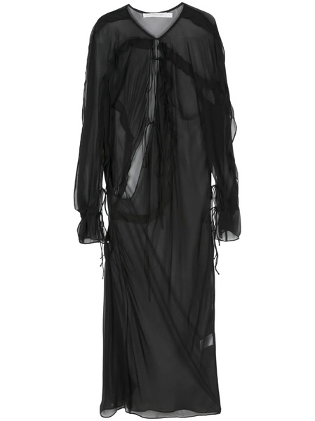  Christopher Esber Bias Concave Midi Dress - Black 