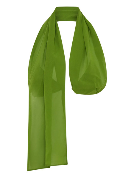  Christopher Esber Chain-detail Silk Top - Green 