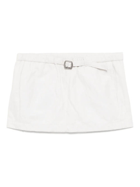  Christopher Esber Crushed Belted Mini Skirt - Neutrals 