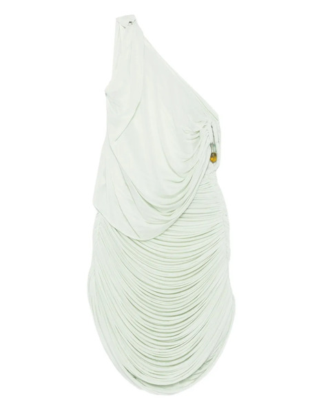  Christopher Esber Draped One-shoulder Mini Dress - Green 