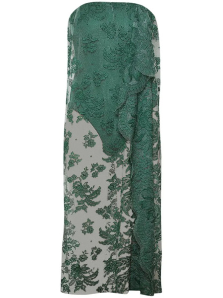  Christopher Esber Floating Lace Dress - Green 