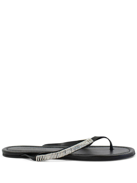  Christopher Esber Frida Pierced Flip-flops - Black 