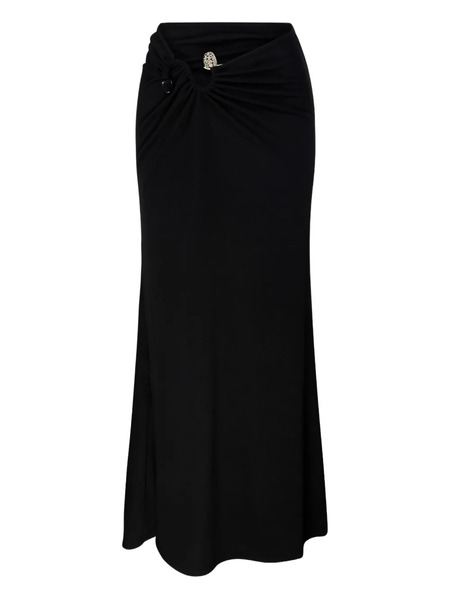  Christopher Esber Knot-detail Ribbed-knit Maxi Skirt - Black 