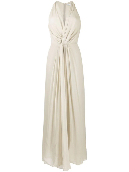  Christopher Esber Knot-detail Silk Long Dress - Neutrals 