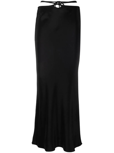  Christopher Esber Loophole Cut-out Midi Skirt - Black 