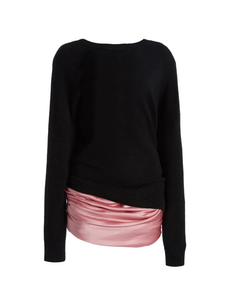  Christopher Esber Monument Cummerbund Silk Mini Dress - Black 