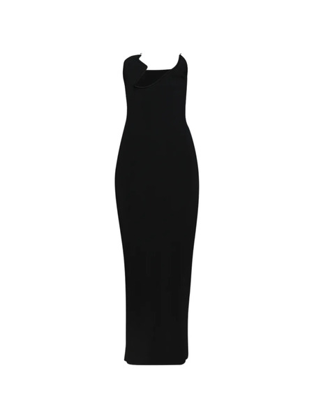  Christopher Esber Odessa Arced Column Midi Dress - Black 