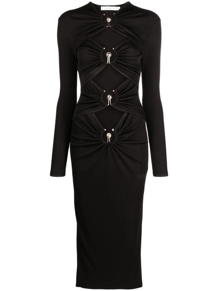  Christopher Esber Orbit Cut-out Midi Dress - Black 