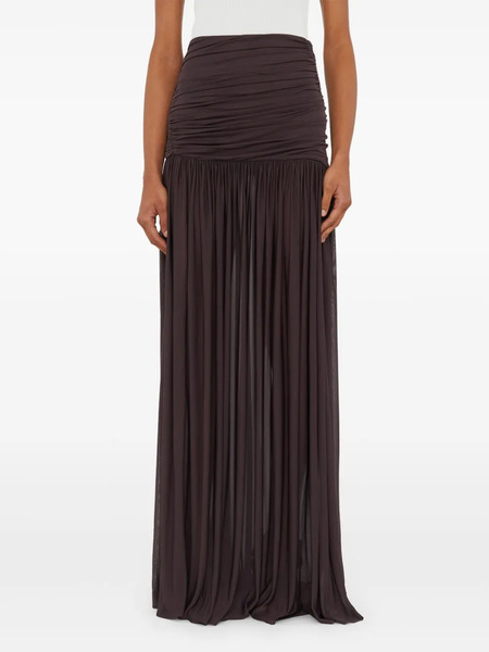 Christopher Esber Orion Ruched Skirt - Brown 