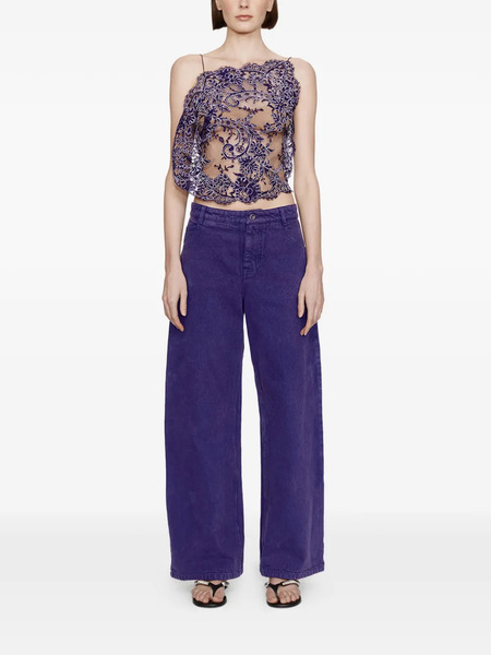  Christopher Esber Relaxed Denim Jeans - Purple 