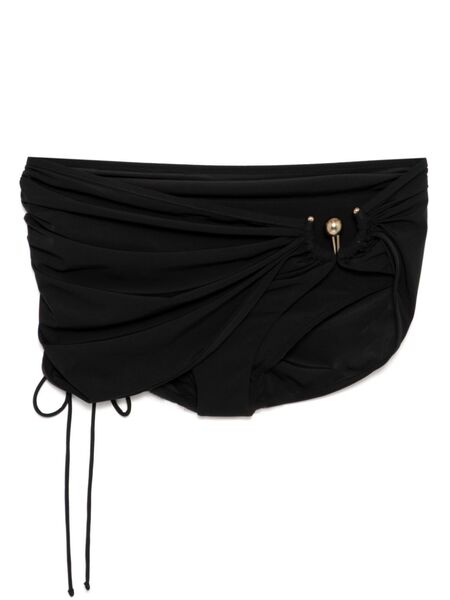  Christopher Esber Ruched Orbit Skirt Brief - Black 