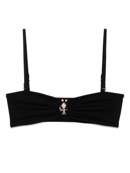  Christopher Esber Ruched Prong Bandeau - Black 