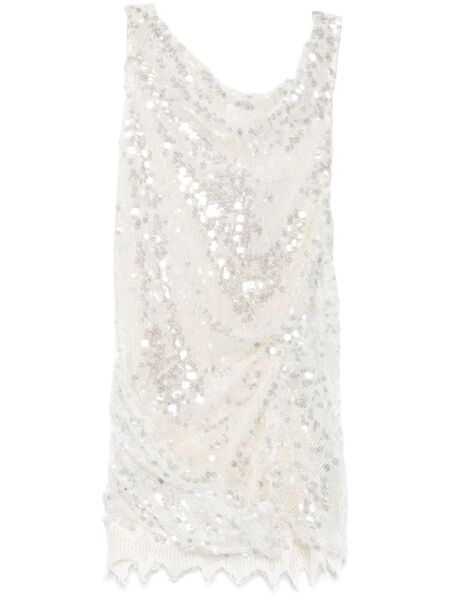  Christopher Esber Sequinned Mini Dress - White 