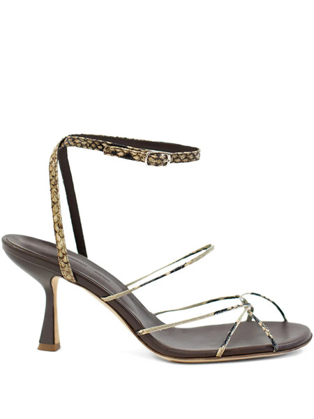  Christopher Esber Serpent Heel Sandals - Brown 