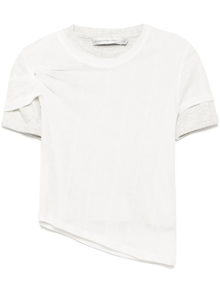  Christopher Esber Sheer Ribbed T-shirt - White 