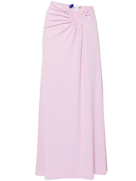  Christopher Esber Tri-crystal Ruched Maxi Skirt - Pink 