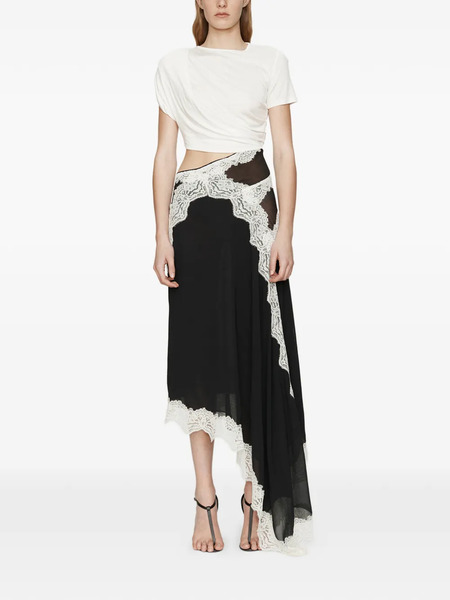  Christopher Esber Twisted Lace Tee Dress - Black 