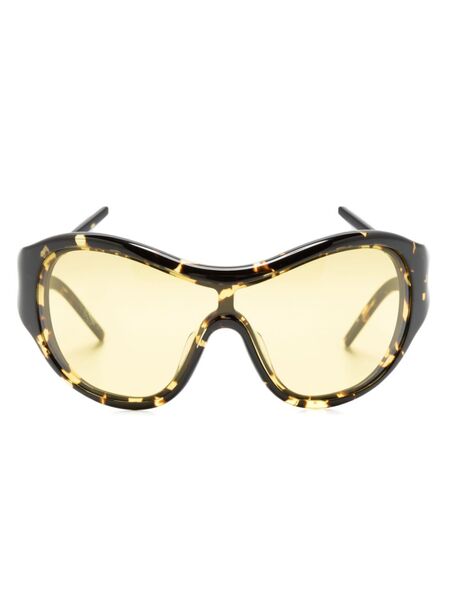  Christopher Esber Uma 98 Wraparound-frame Sunglasses - Brown 