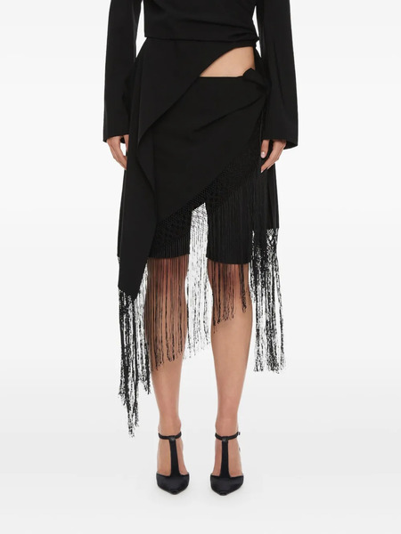  Christopher Esber Unravel Macramé Wrap Shorts - Black 