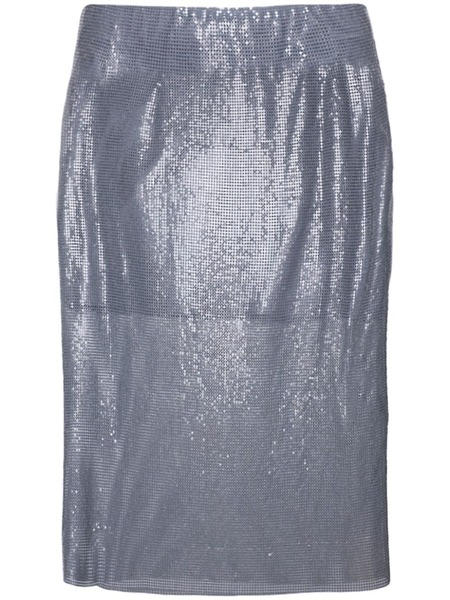  Christopher Esber Viva Mesh Midi Skirt - Grey 