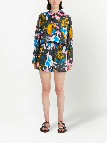  Christopher Kane Camouflage-print Long-sleeved Shirt - Multicolour 