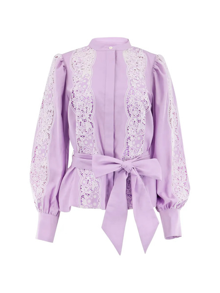  Christy Lynn Riley Embroidered Blouse - Purple 