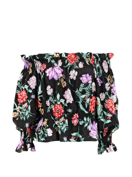  Christy Lynn Vienna Floral Blouse - Black 