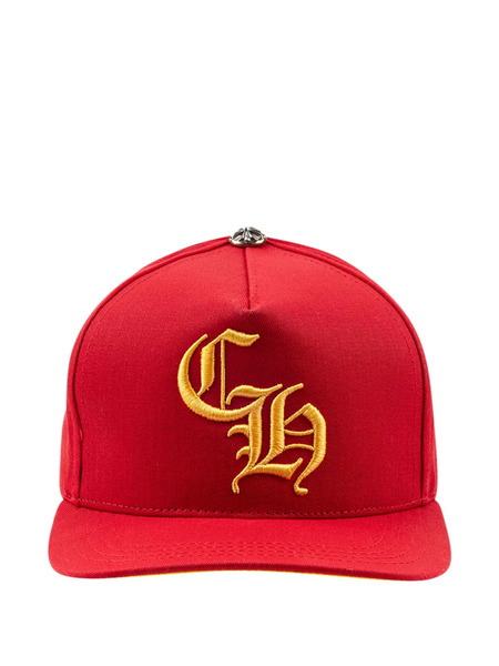  Chrome Hearts Button-detail Panelled Baseball Cap - Red 