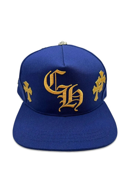  Chrome Hearts Cross Patch Baseball Cap - Blue 