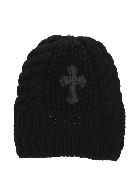  Chrome Hearts Cross Patch Beanie - Black 