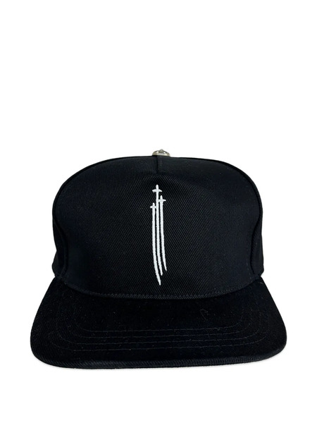  Chrome Hearts Embroidered Baseball Hat - Black 