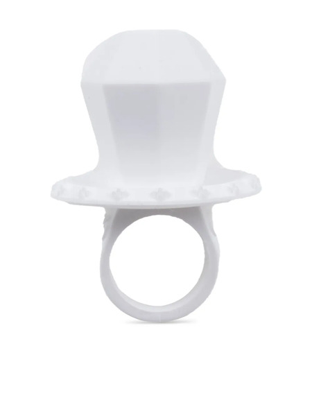  Chrome Hearts Pop-detail Ring - White 