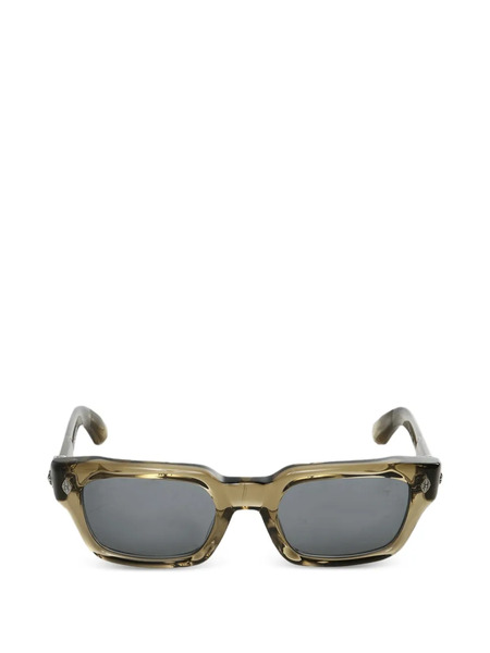  Chrome Hearts Rectangle-frame Sunglasses - Green 