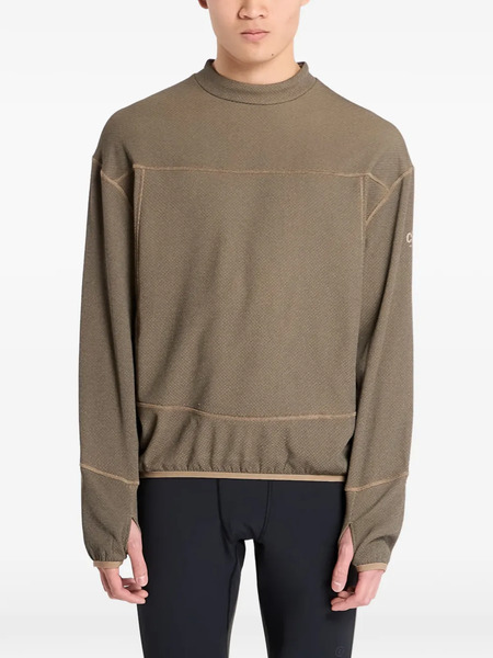  Ciele Textured Long-sleeved Performance Sweatshirt - Green 