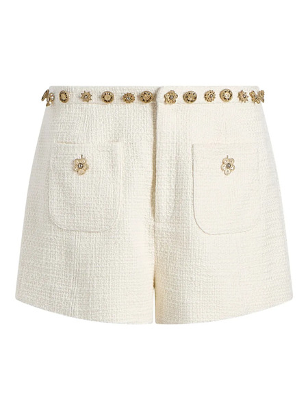  Cinq A Sept Ansey Embellished Shorts - White 